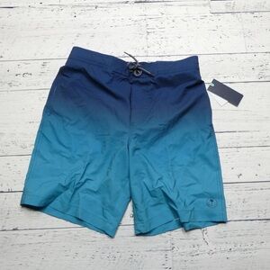 Trinity Ombre Navy and Aqua Board Shorts Size XL NWT